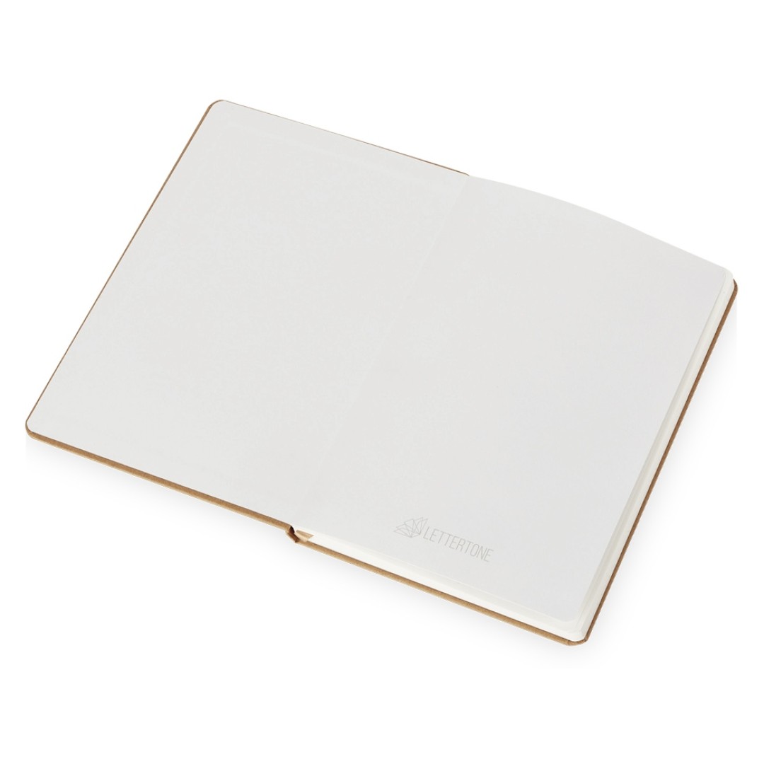 Блокнот из крафта и каменной бумаги А5 "Fleekstone", твердая обложка, крафтовый