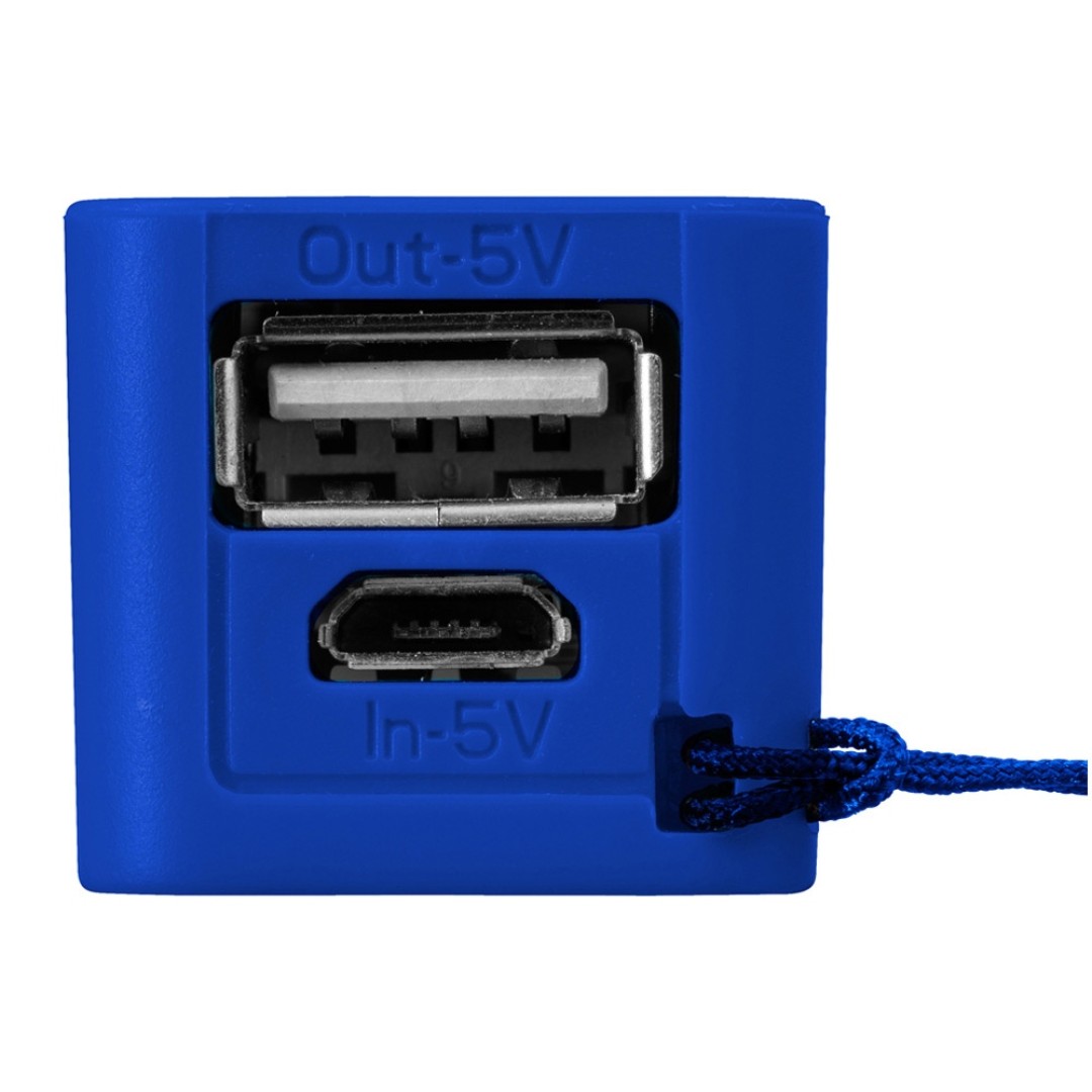 Портативное зарядное устройство "Jive", ярко-синий/белый