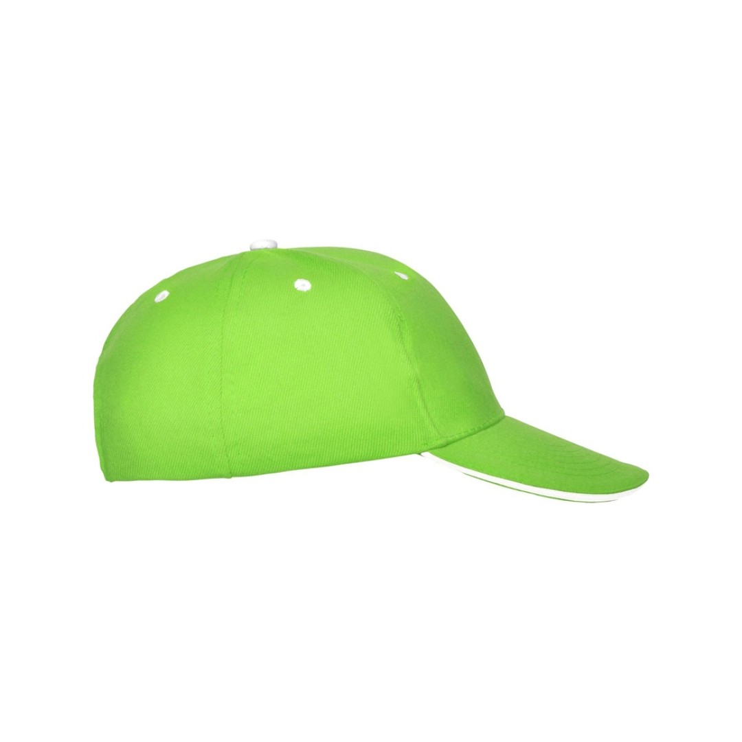 Бейсболка "Panel" унисекс, зеленое яблоко