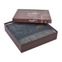 Плед MARZOTTO MAGNOLIA 4000, темно-синий