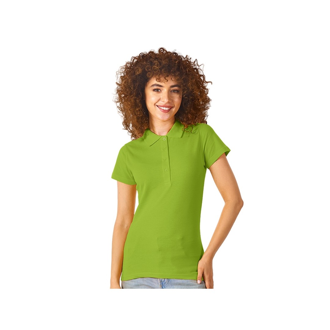 Рубашка поло "First N" женская, зеленое яблоко