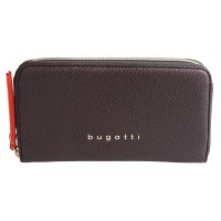 Кошелёк женский BUGATTI Ella, тёмно-коричневый, полиуретан, 19х2х10 см