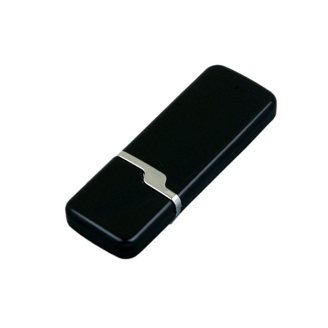 Флешка 3.0 промо прямоугольной формы c оригинальным колпачком, 64 Гб, черный