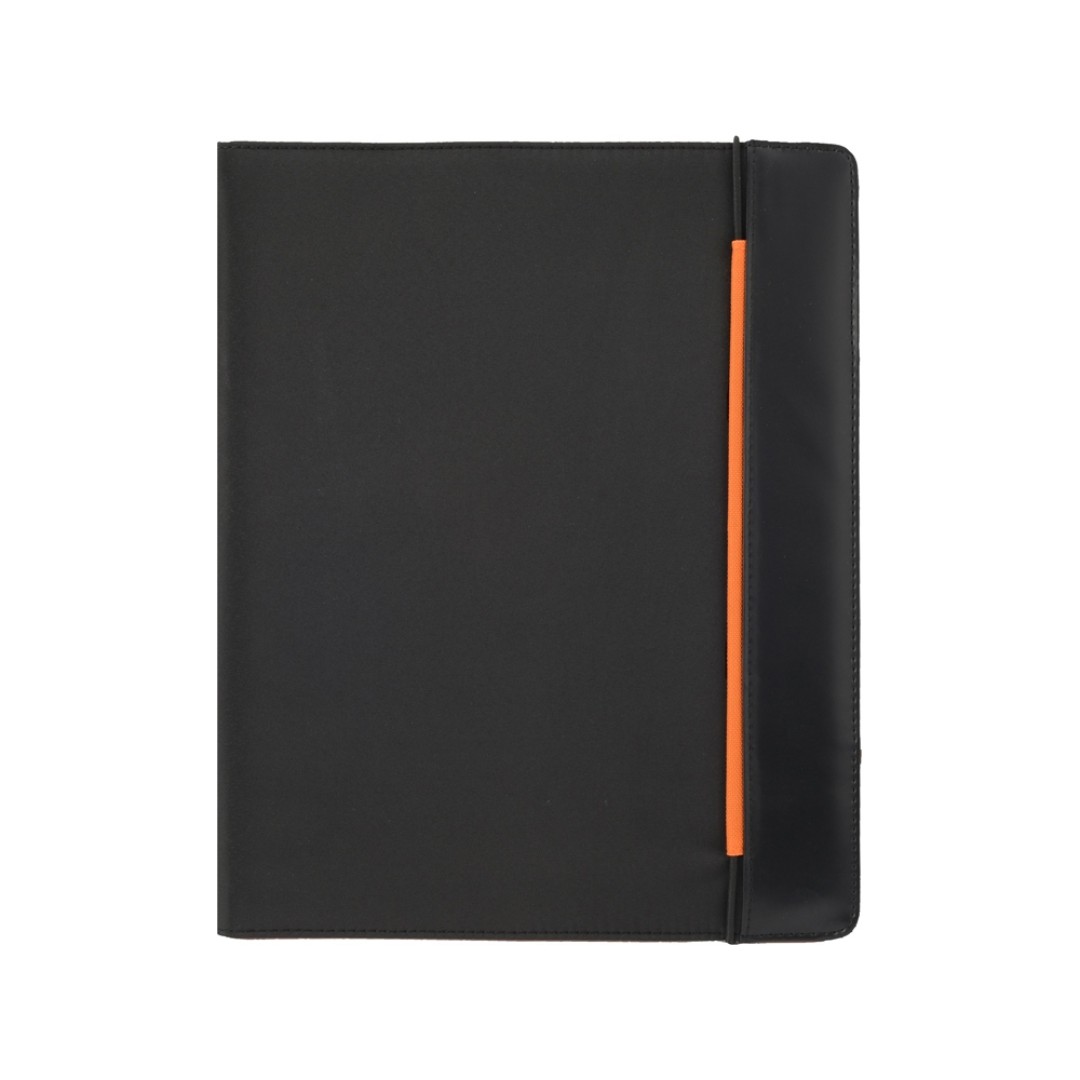 Папка для документов «Делос», черный/оранжевый (P)