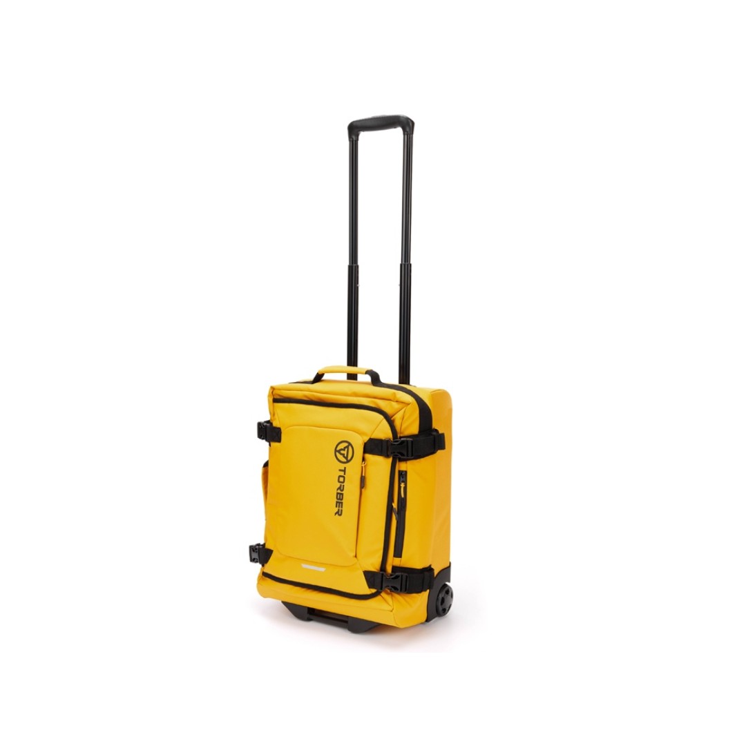 Сумка на колесах TORBER MOBI, желтый, полиэстер 900D с PU покрытием, 47 х 34 х 21,5 см, 32 л