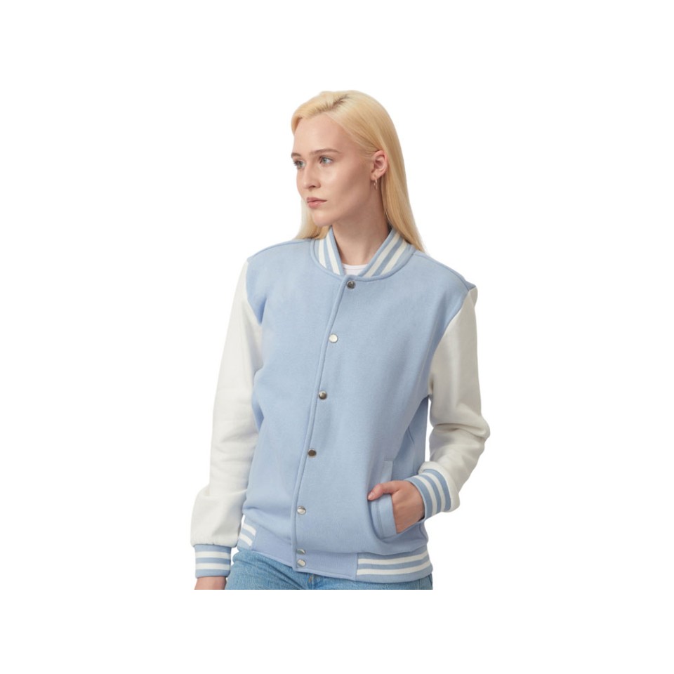 Бомбер «Oxford», небесно-голубой/молочный, унисекс