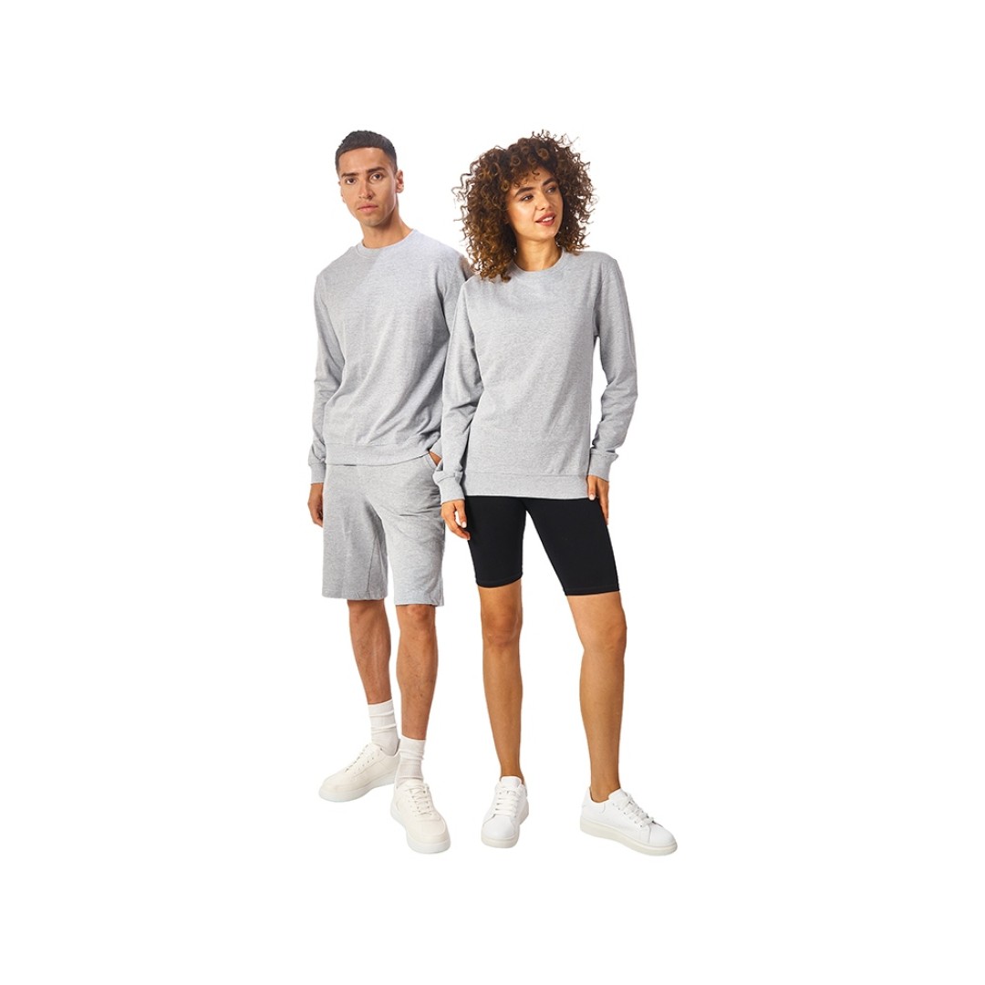 Свитшот «Warsaw» 220гр, унисекс, серый меланж