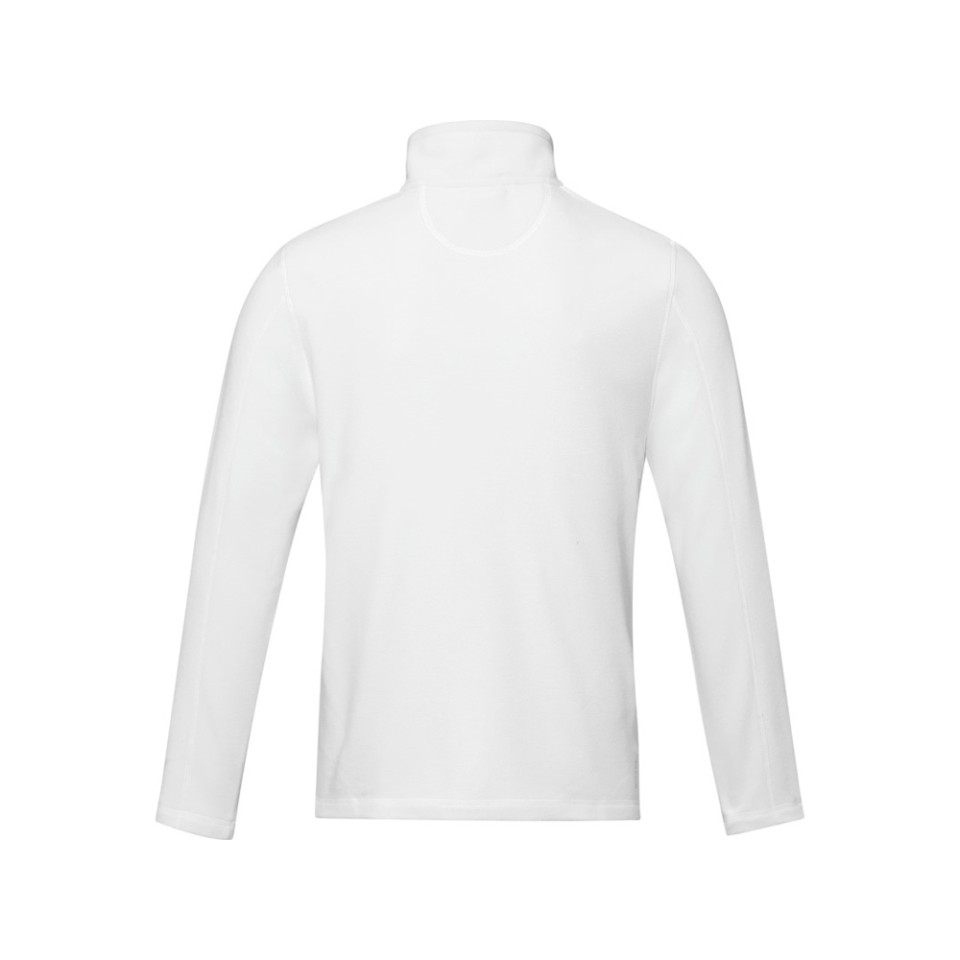 Мужская флисовая куртка Amber на молнии из переработанных материалов по стандарту GRS, белый