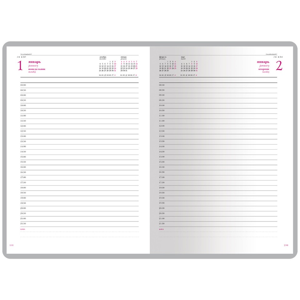 Ежедневник А5 датированный «Velvet» 2026, серый