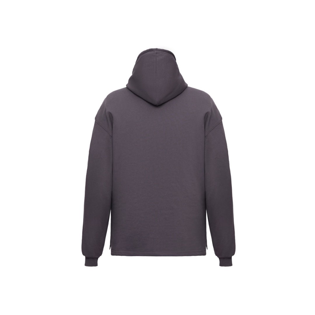 Худи оверсайз «Alpha.01» унисекс, темно-серый