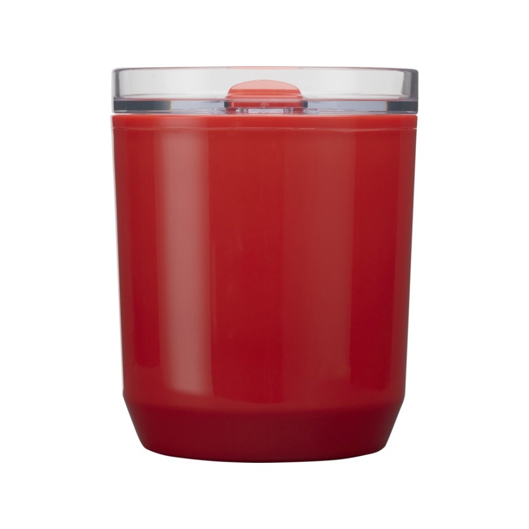 Hudson кружка из переработанного пластика с двойными стенками объемом 180 мл, красный