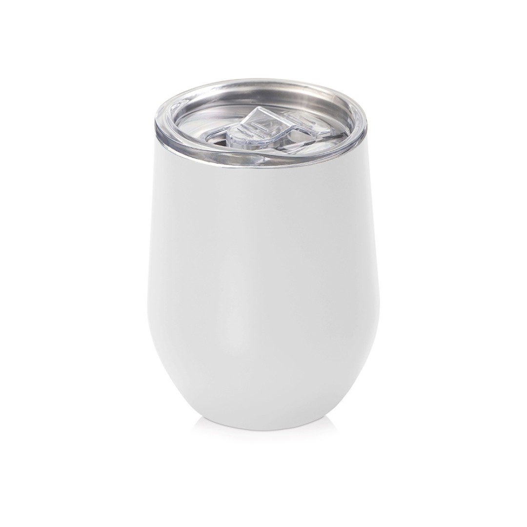 Вакуумная термокружка "Sense", непротекаемая крышка, крафтовая упаковка, белый (Р)