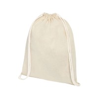 Рюкзак со шнурком Tenes из хлопка плотностью 140 г/м2, natural