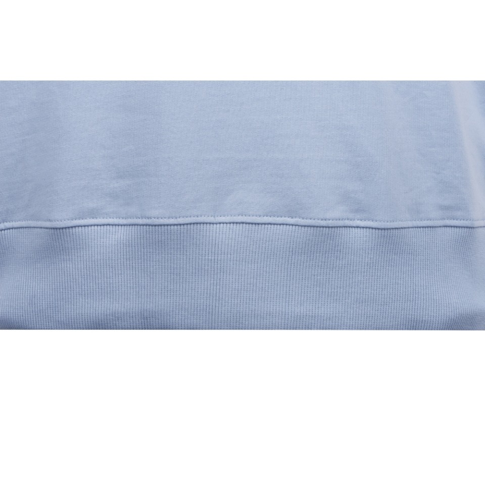 Худи оверсайз с коротким рукавом «Warsaw» унисекс, небесно-голубой