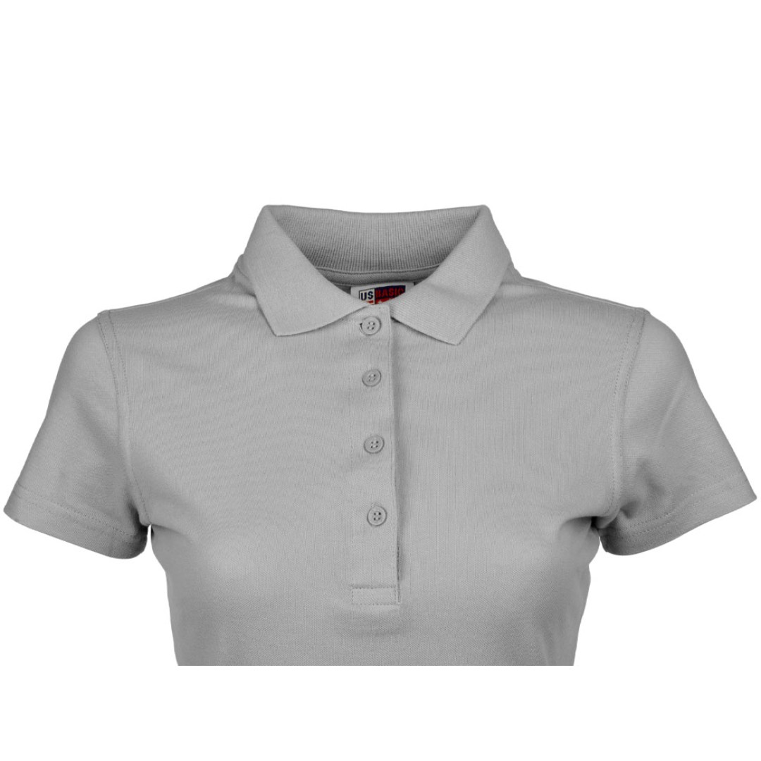 Рубашка поло "First" женская, серый