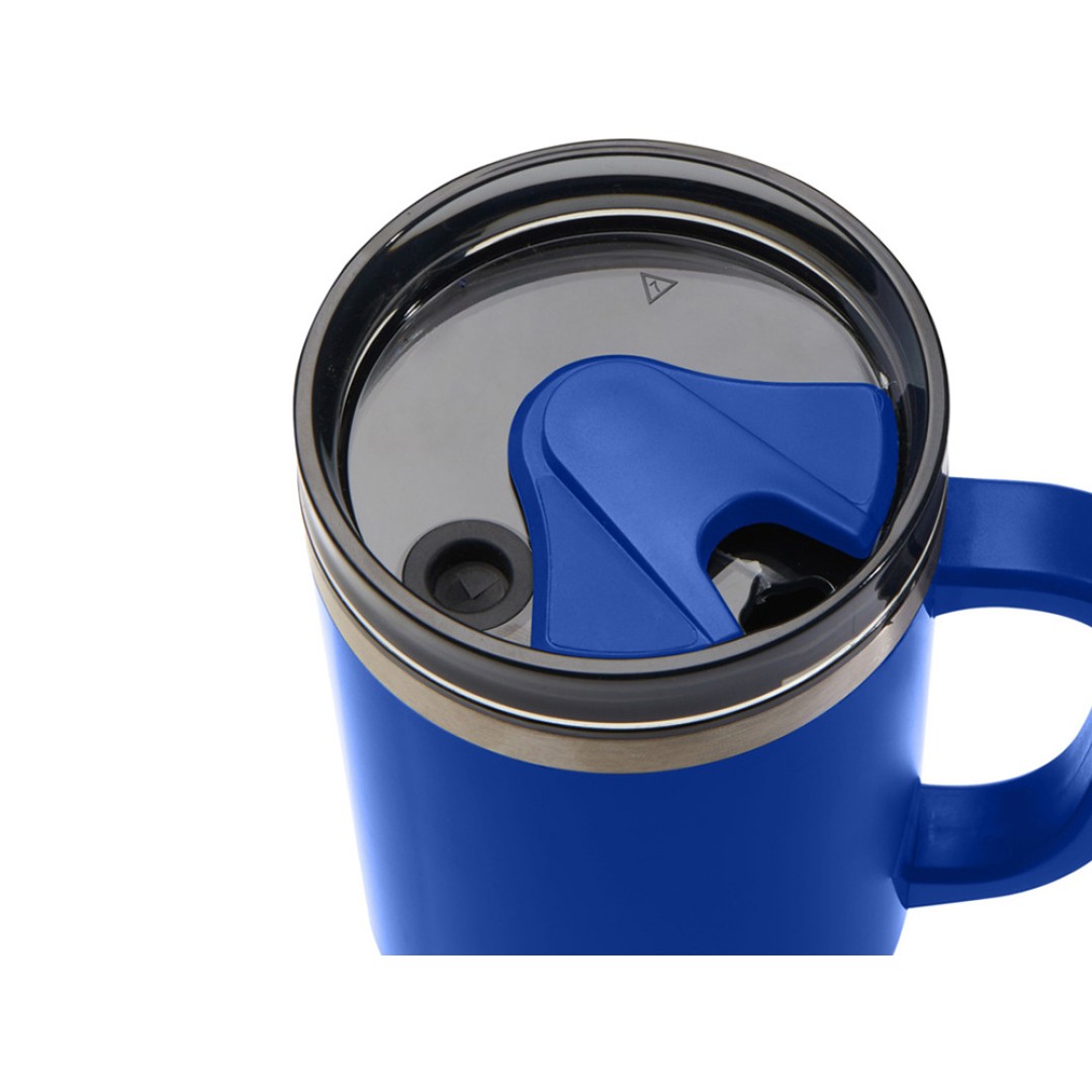 Melbourne кружка 1200 мл, сертифицированная согласно RCS, с соломинкой - Ярко- синий