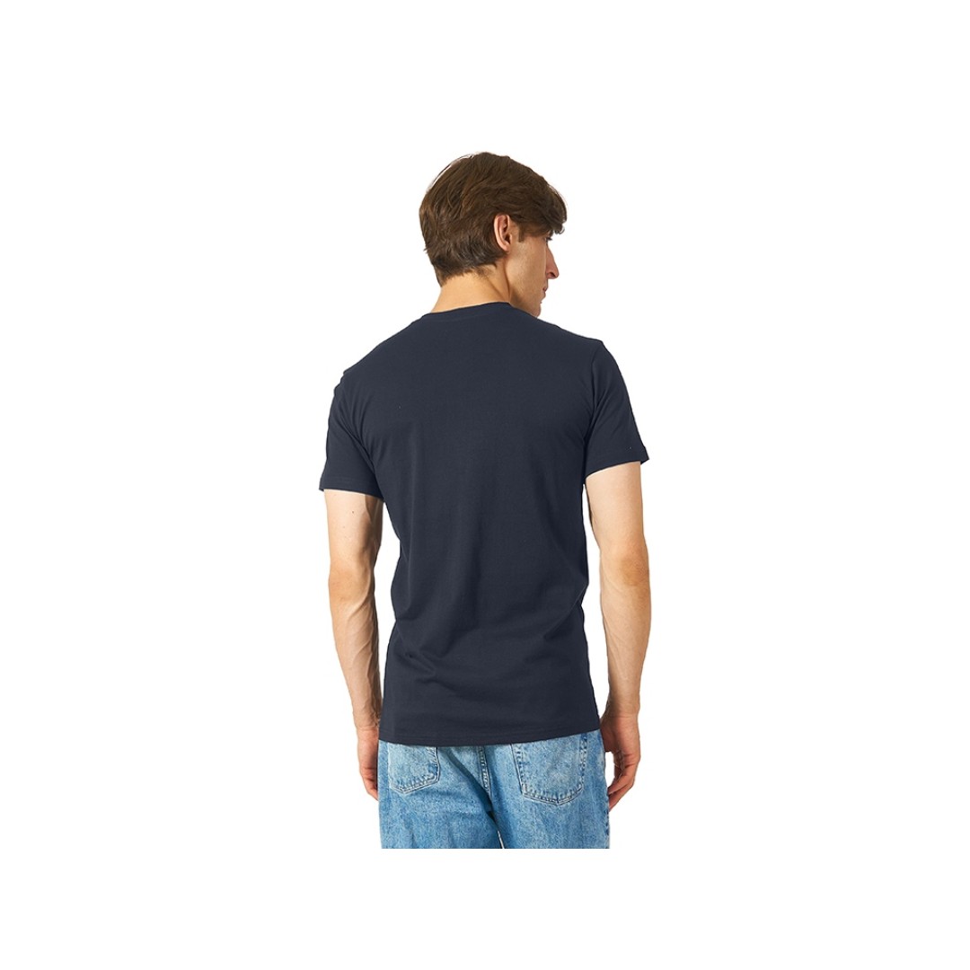 Футболка "Heavy Super Club" мужская с V-образным вырезом, темно-синий