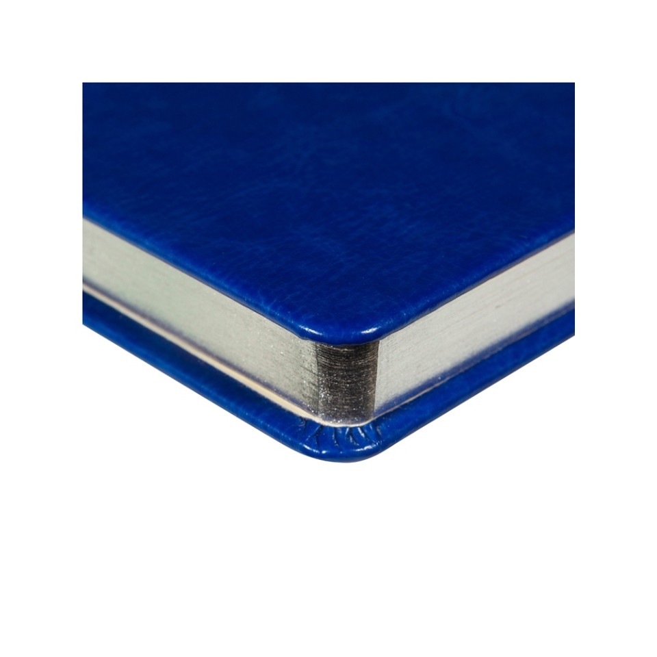 Ежедневник недатированный А5 "Megapolis Nebraska", ярко-синий с серебристым обрезом