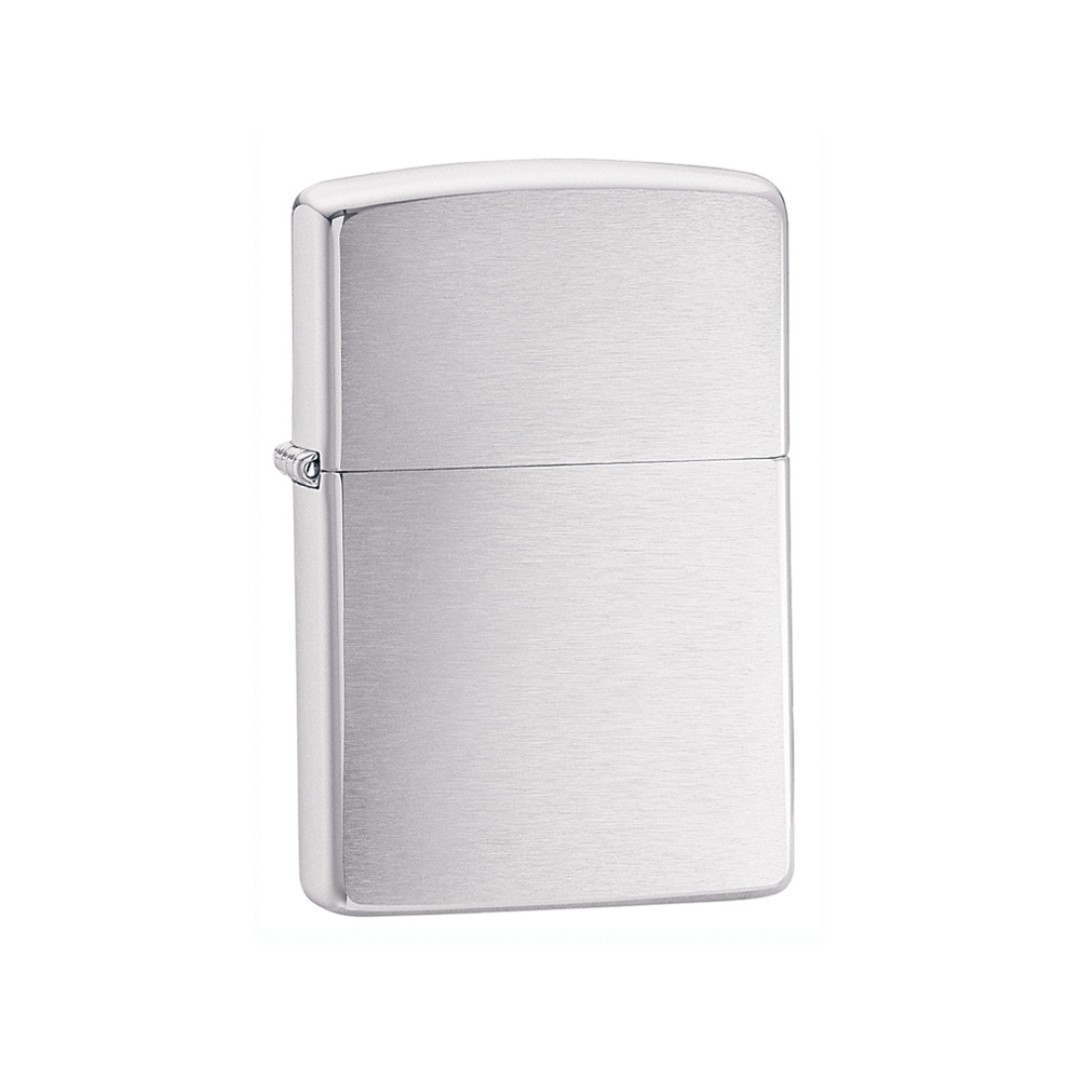 Зажигалка ZIPPO Classic с покрытием Brushed Chrome, латунь/сталь, серебристая, матовая, 38x13x57 мм