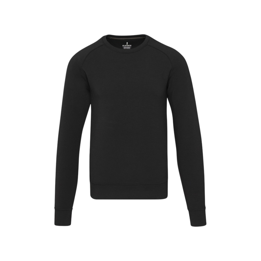 Yukon унисекс интерлок спортивный свитер с круглым вырезом - Сплошной черный