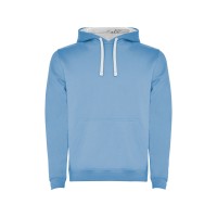 Толстовка с капюшоном "Urban" мужская, небесно-голубой/белый