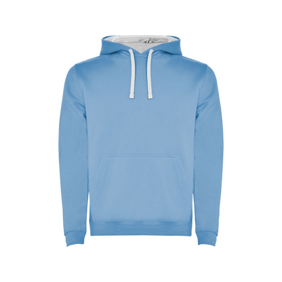 Толстовка с капюшоном "Urban" мужская, небесно-голубой/белый