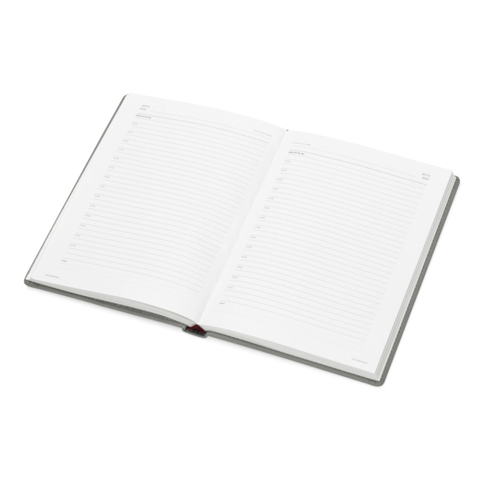 Ежедневник недатированный А5 «Velvet», светло-серый