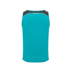 Майка "Misano" мужская, бирюзовый/эбеновый