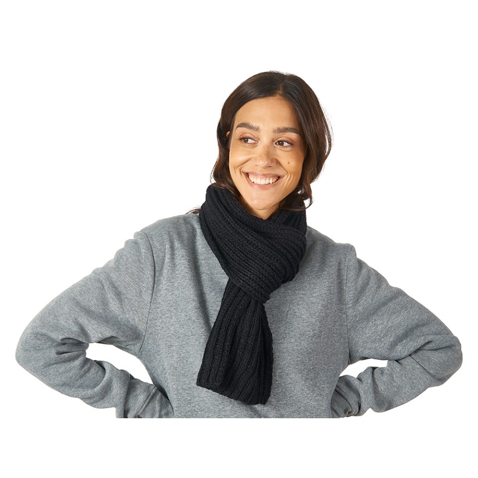 Шарф Nordend, крупный риб, черный