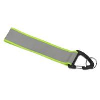 Светоотражающий брелок Reflector, серебристый/неоновый зеленый