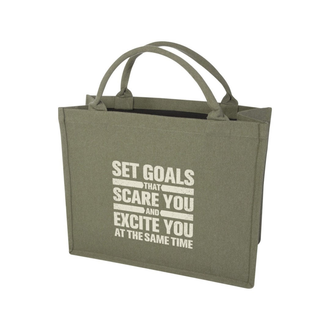 Page эко-сумка для книг из переработанного материала Aware™ плотностью 500 г/м2 - Зеленый