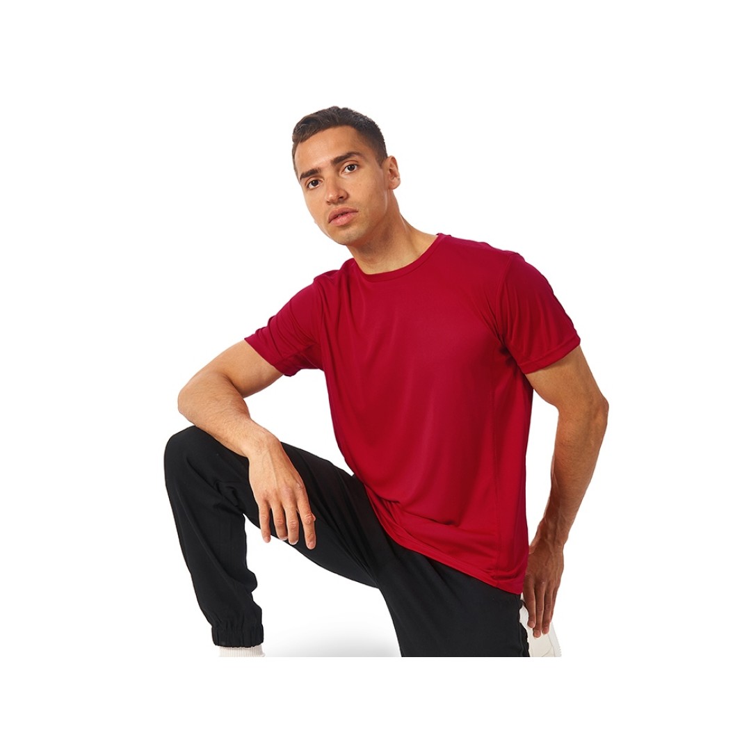 Мужская спортивная футболка Turin из комбинируемых материалов, красный