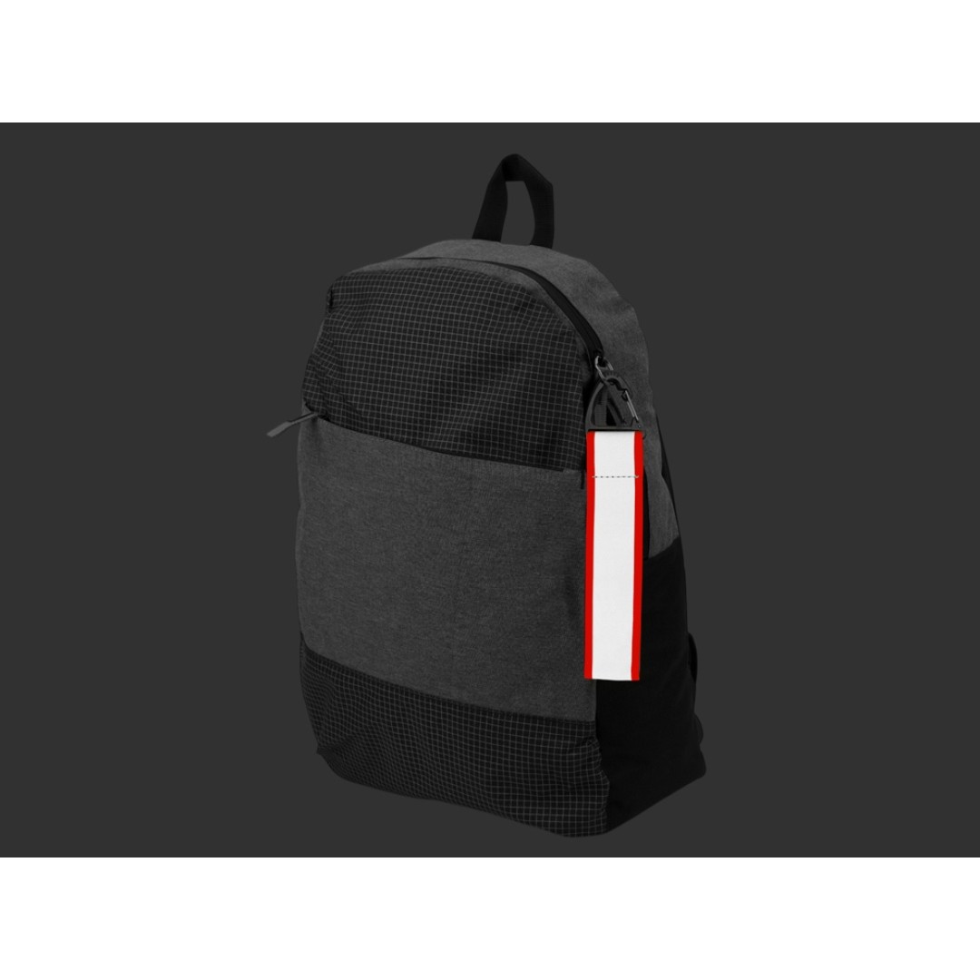 Светоотражающий брелок Reflector, серебристый/красный