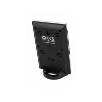 Настольная метеостанция Statio с часами-будильником, серебристый/черный