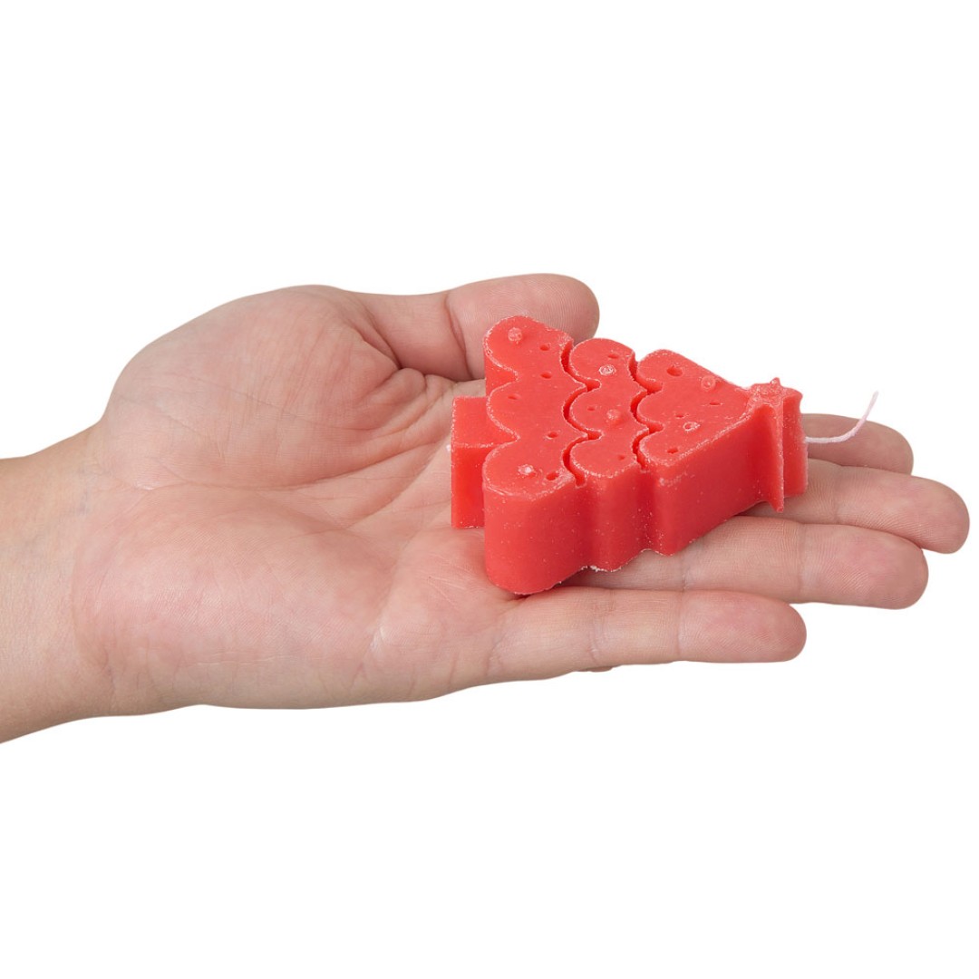 Свеча "Елочка", красный