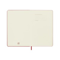 Записная книжка 12 месяцев на 2024 год, в твердой обложке, красный, Large, 13х21