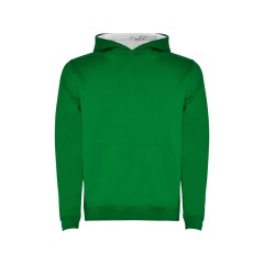 Толстовка с капюшоном "Urban" детская, зеленый/белый