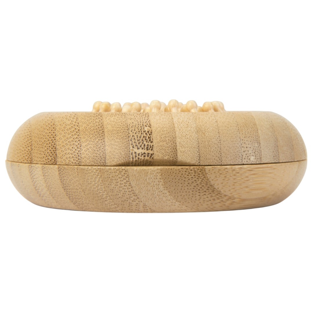 Расческа с зеркалом из бамбука "Daisy", натуральный