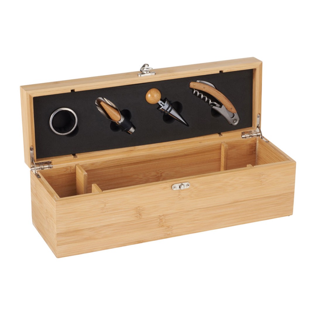 Набор для вина в бамбуковом кейсе "Anniversary" (Р)