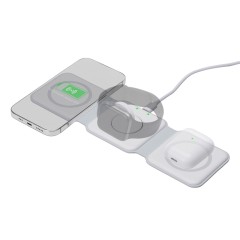 Беспроводное зарядное устройство 3-в-1 «Road», 15 Вт, белый