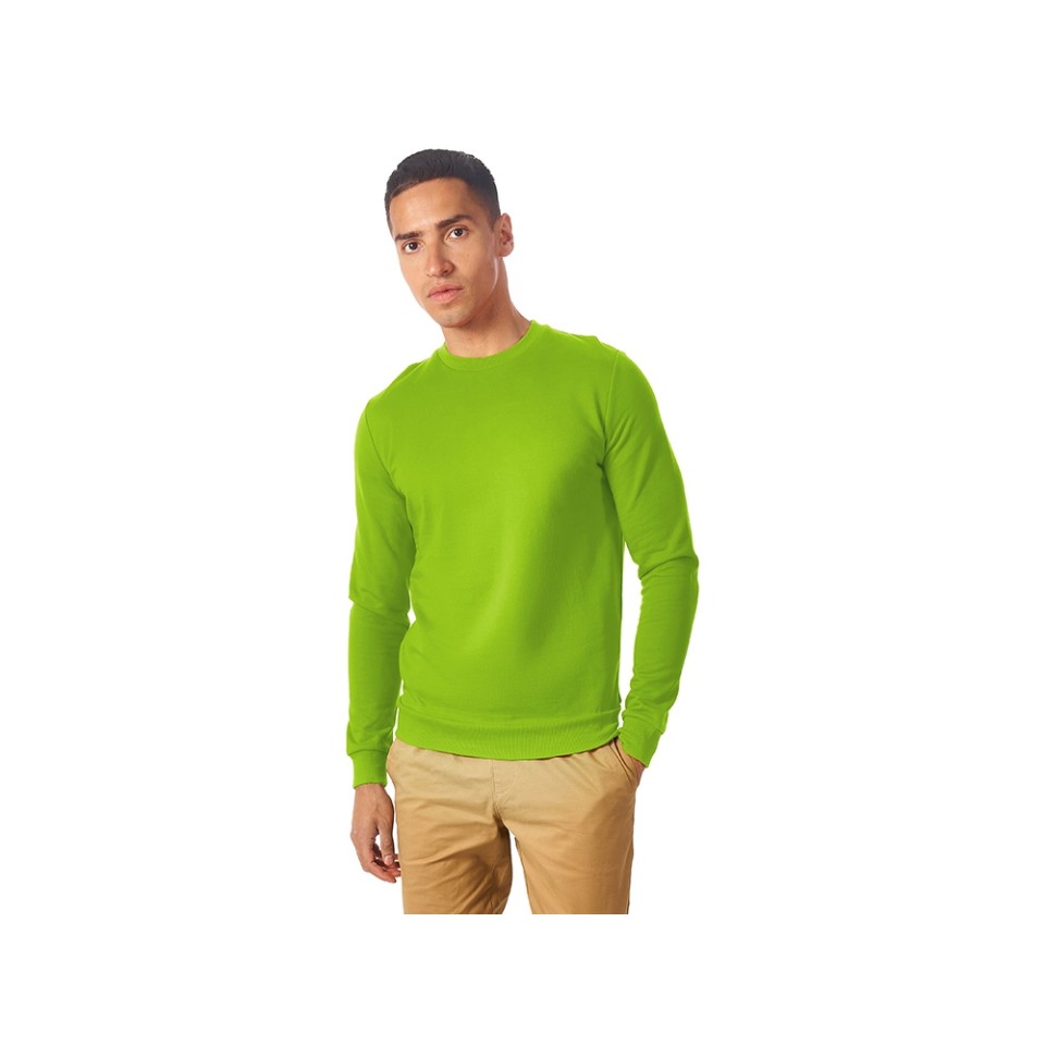 Свитшот "Motion" унисекс с начесом, зеленое яблоко