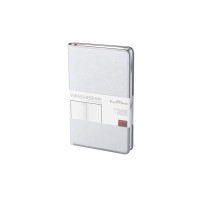 Ежедневник А5 недатированный «Bridge», серебристый