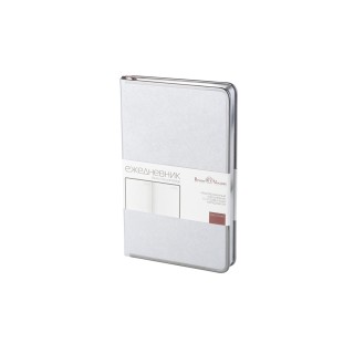 Ежедневник А5 недатированный «Bridge», серебристый
