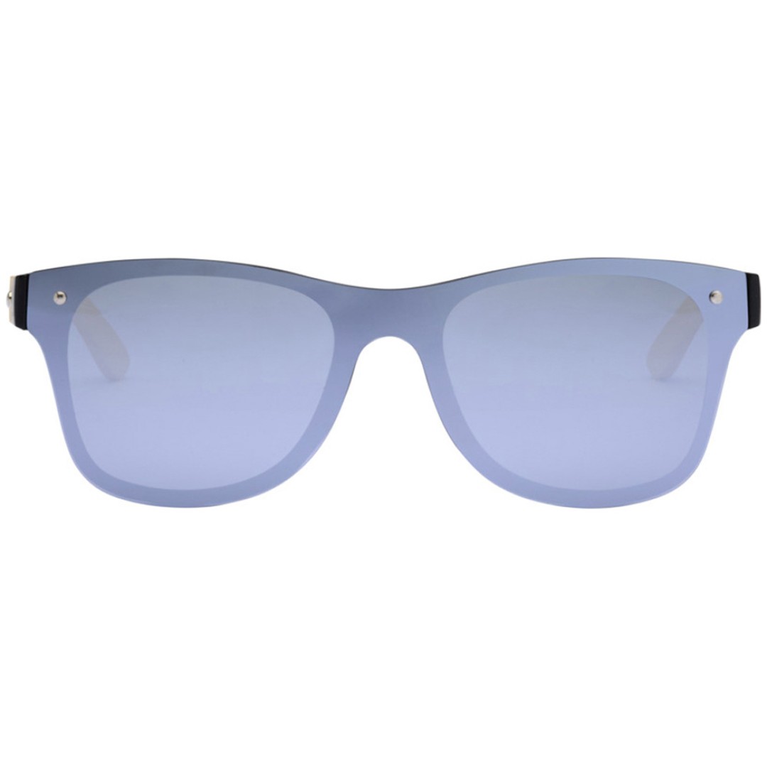 Солнцезащитные очки Tan с бамбуковыми дужками - Серебристый