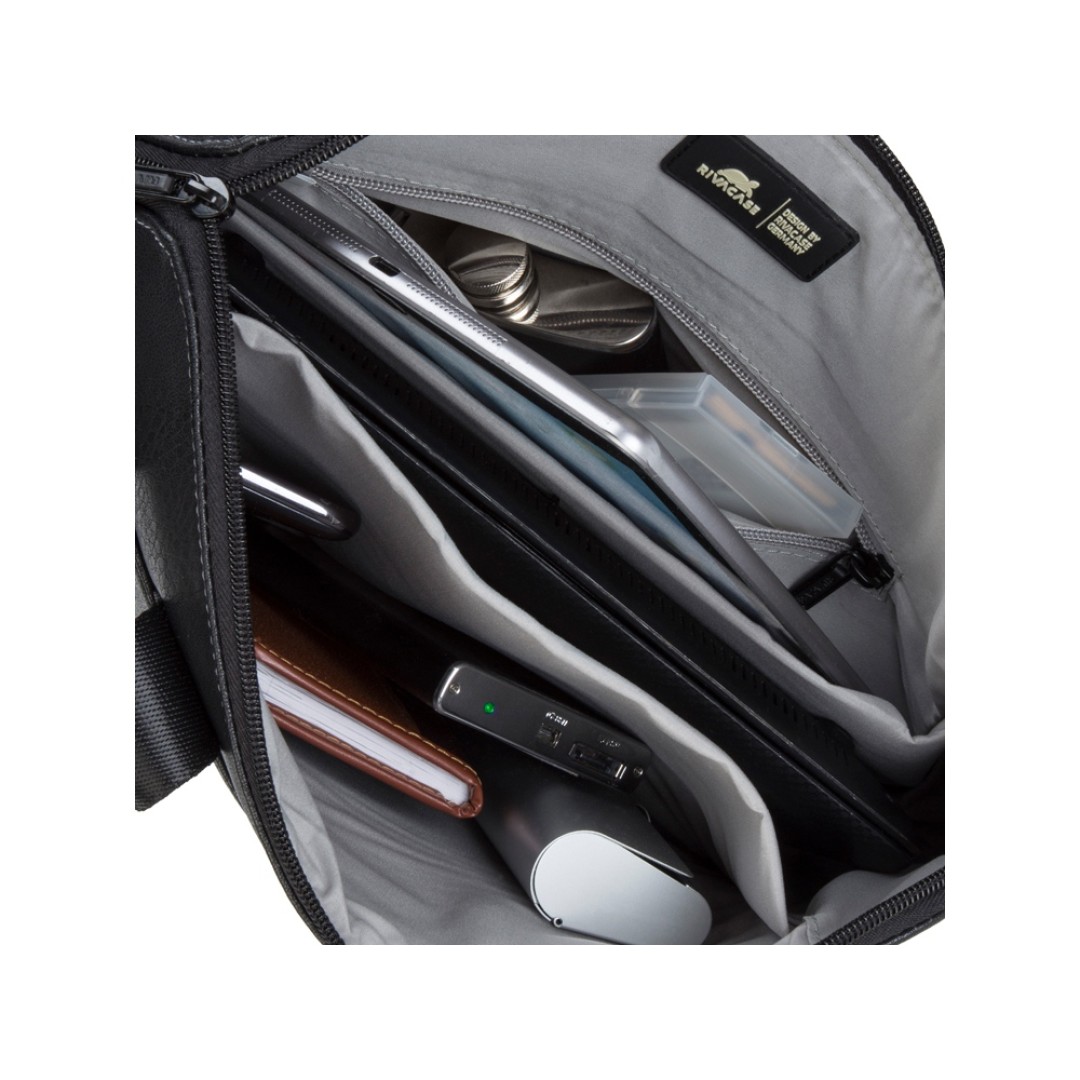 Сумка для ноутбука 13.3" из кожзама 8920, черный