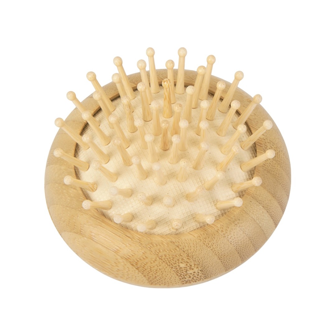 Расческа с зеркалом из бамбука "Daisy", натуральный