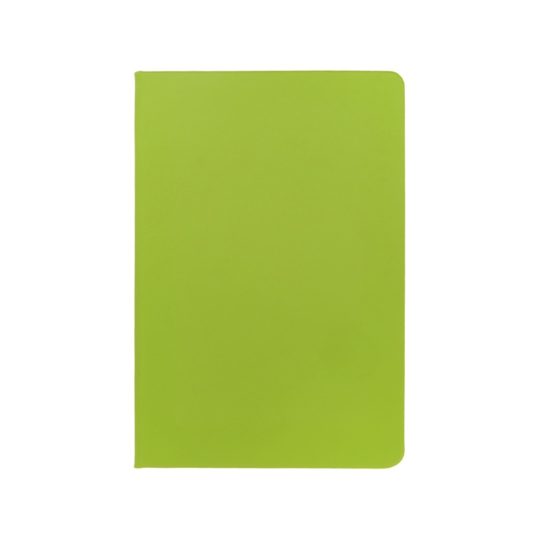 Блокнот "Wispy", твердая обложка A5, 64 листа в линейку, зеленое яблоко