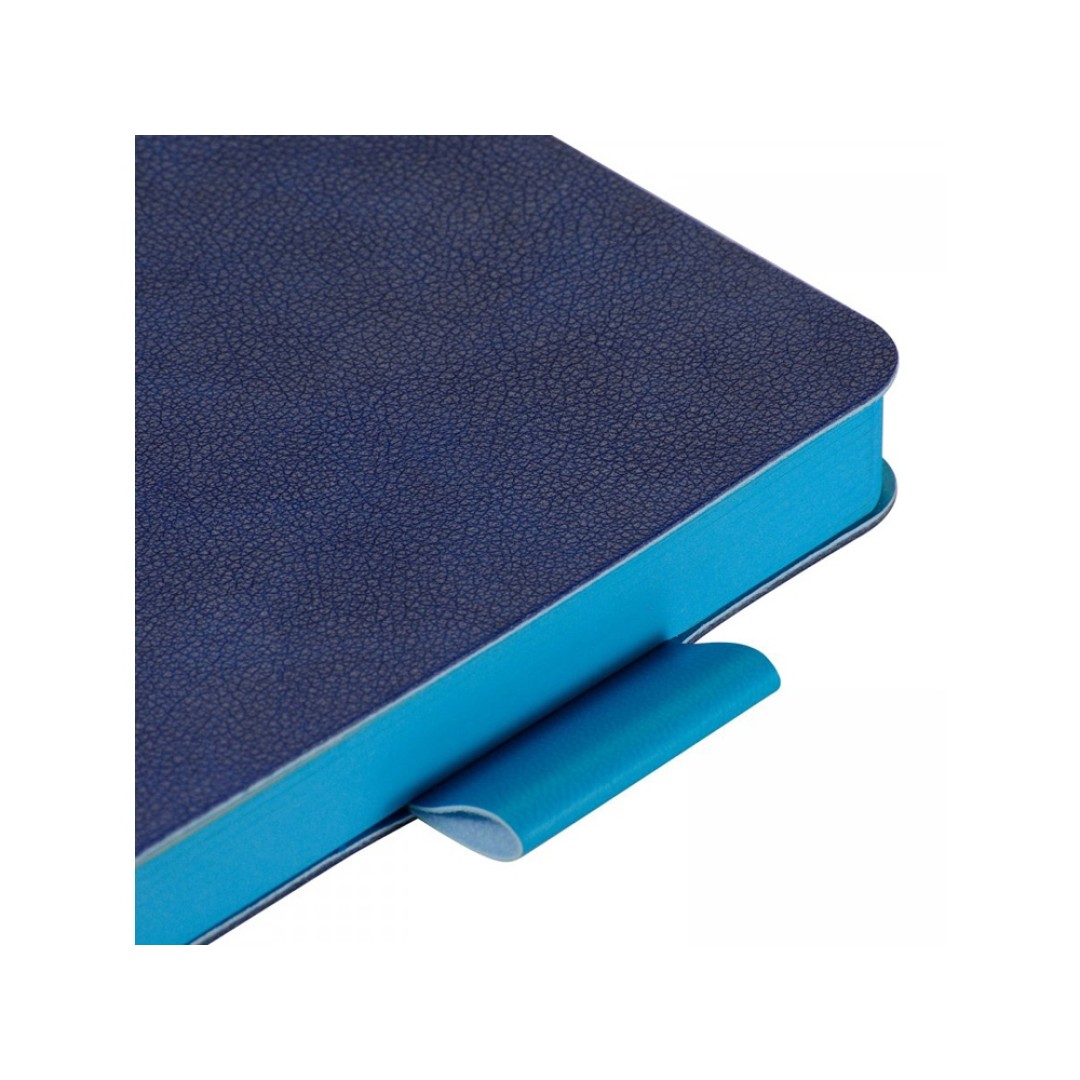 Ежедневник недатированный А5 «Boston», синий (голубой обрез)