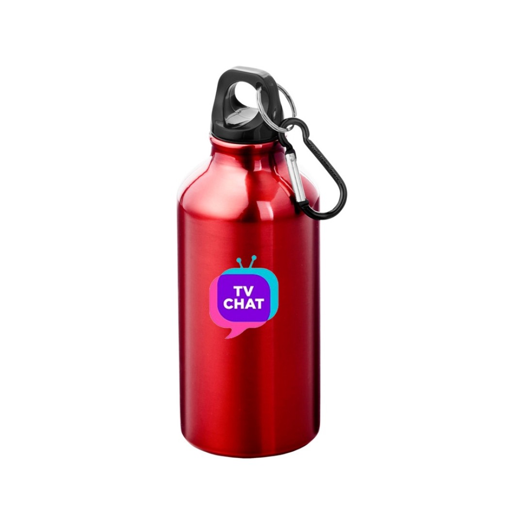 Бутылка "Oregon" с карабином 400мл, красный (P)