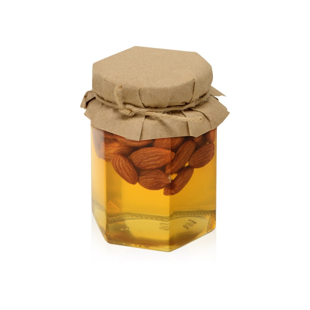 Сувенирный набор "Мед с миндалем" 250 гр